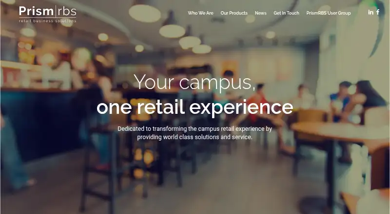 PrismPOS's website
