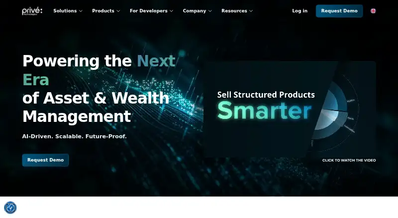 Privé Technologies's website