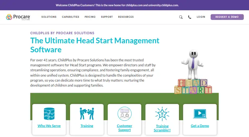 ChildPlus's website