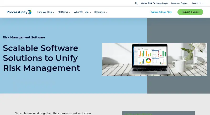 ProcessUnity SOX Compliance's website