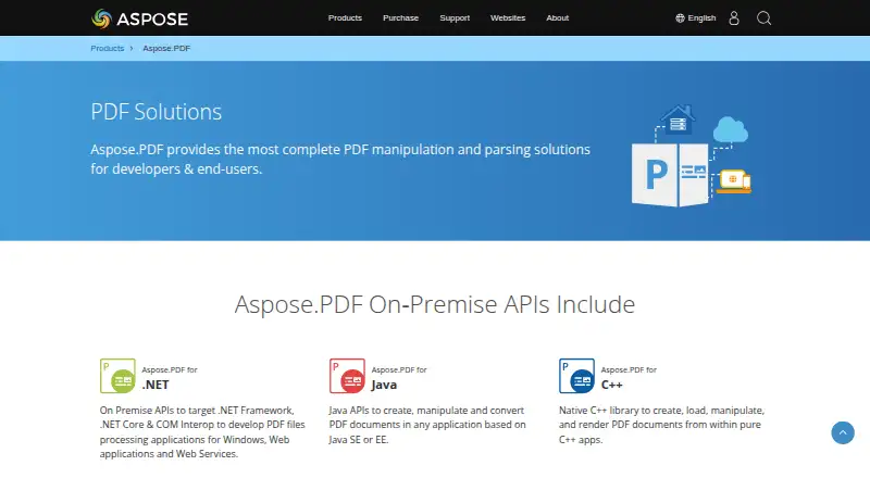 Aspose.PDF's website