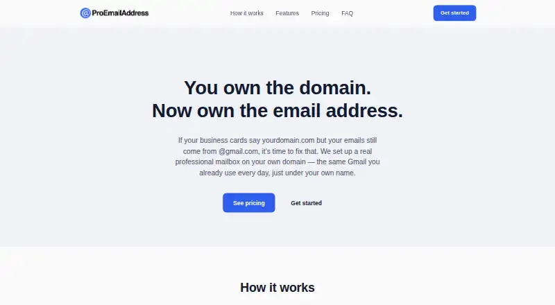 ProEmailAddress's website
