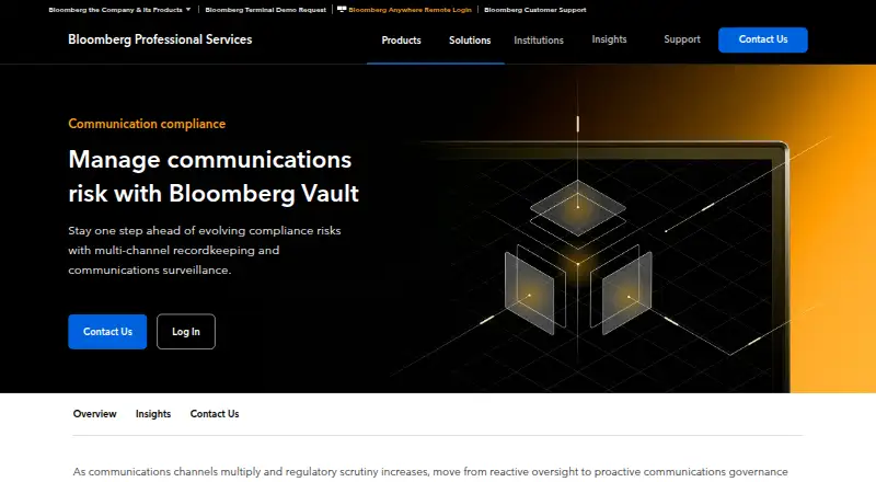 Bloomberg Vault's website