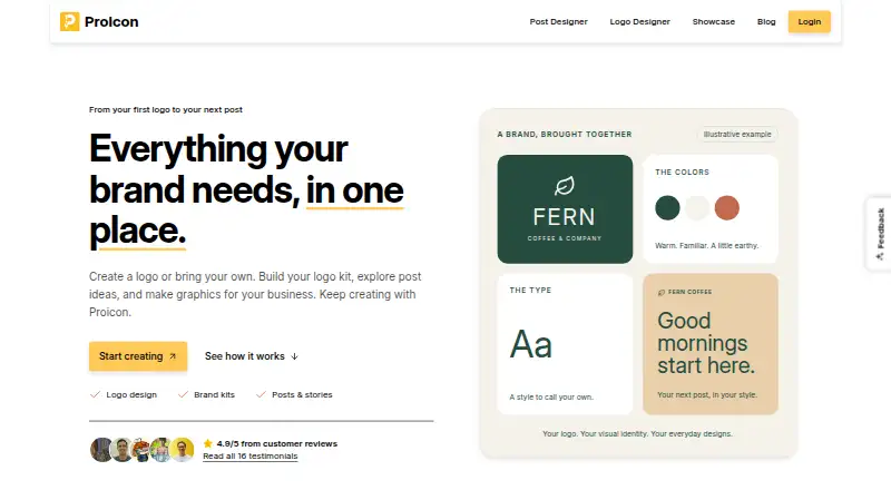 The Proicon homepage