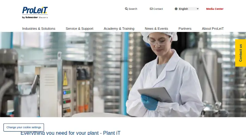 ProLeiT Plant iT's website