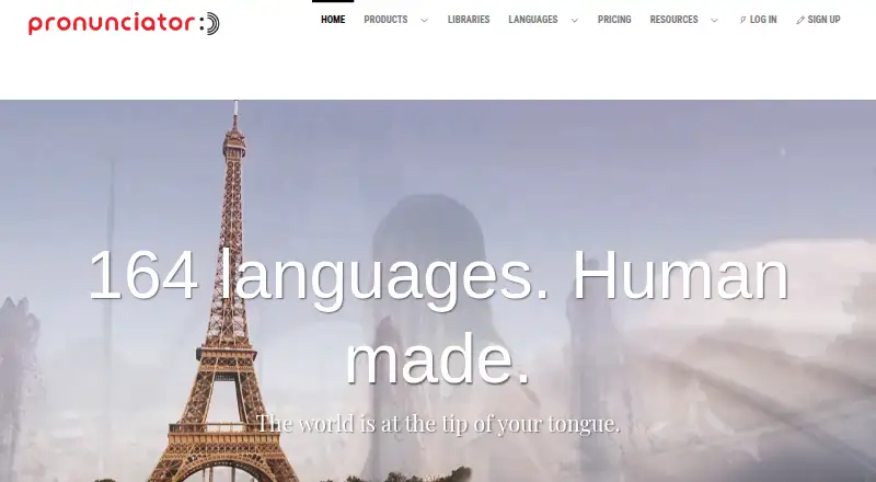 The Pronunciator homepage