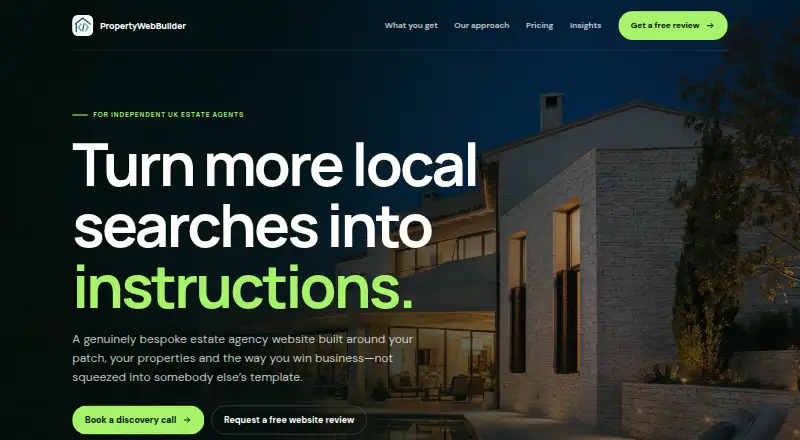 The PropertyWebBuilder homepage