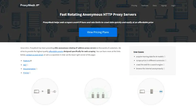 ProxyMesh's website