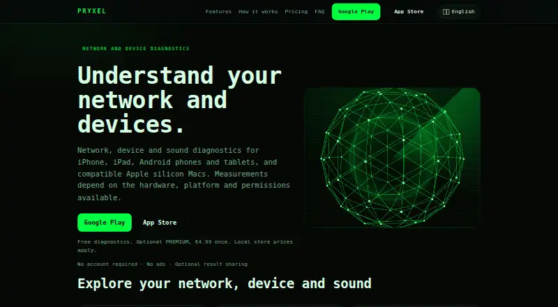 PRYXEL's website