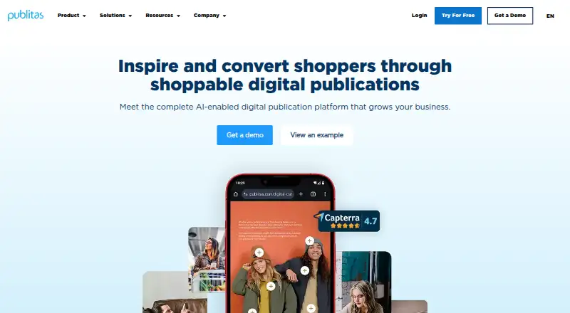 Publitas's website