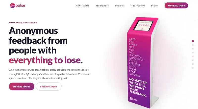 The Pulse For Good homepage