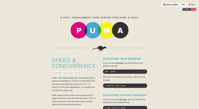 Puma's website