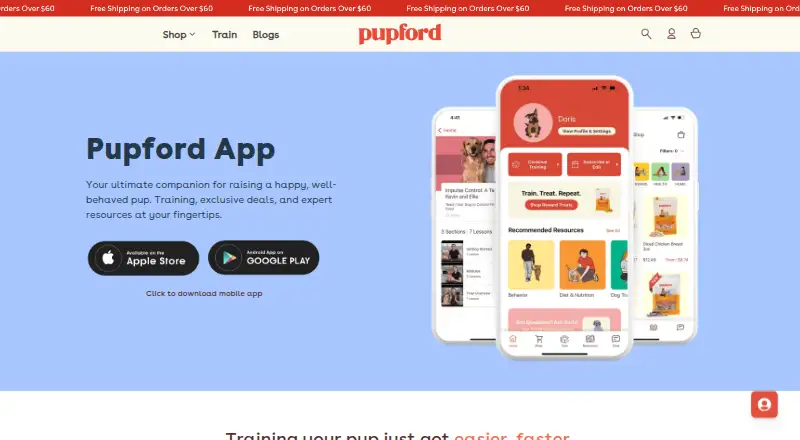 Pupford's website