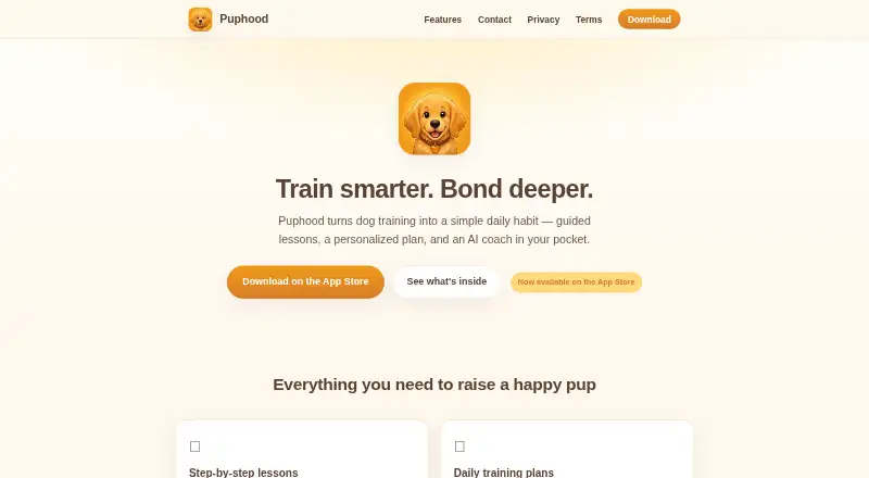 Puphood's website
