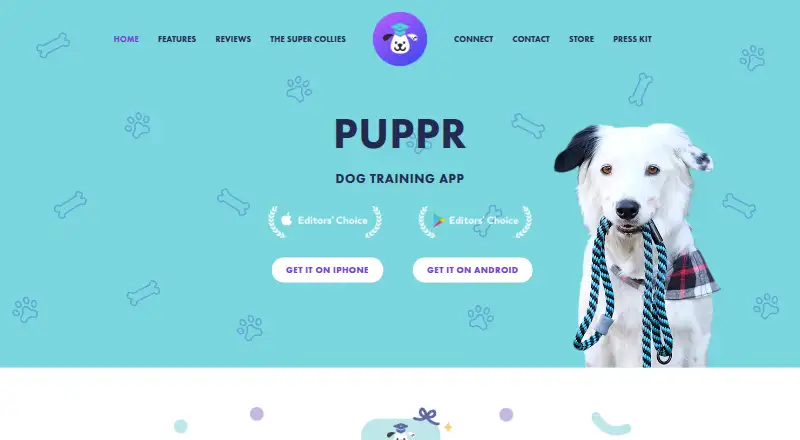 Puppr's website