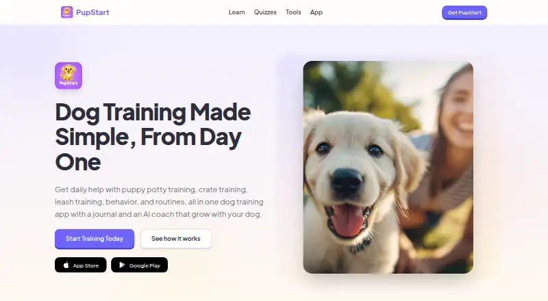 PupStart's website