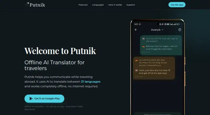 Putnik's website