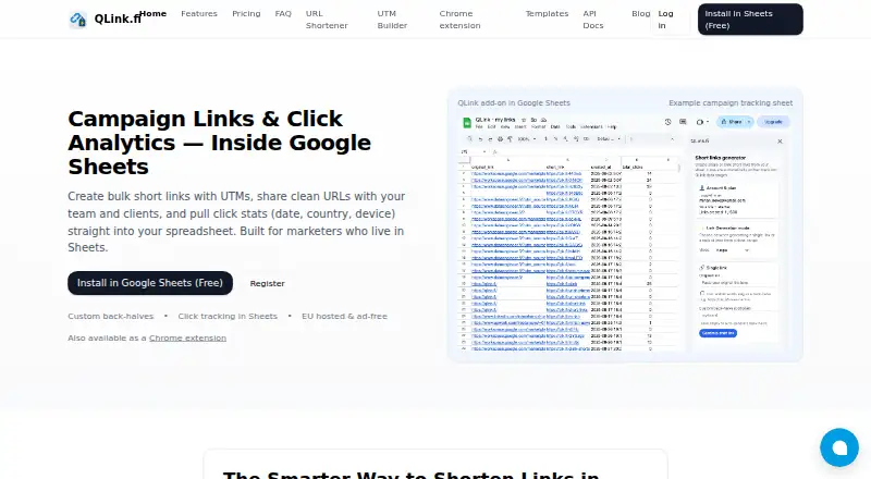 QLink's website
