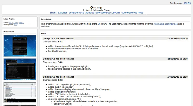 QMMP's website