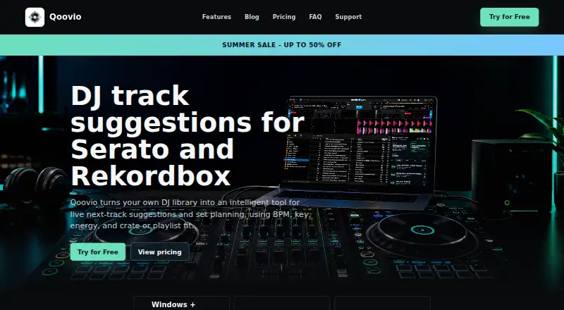 Qoovio's website