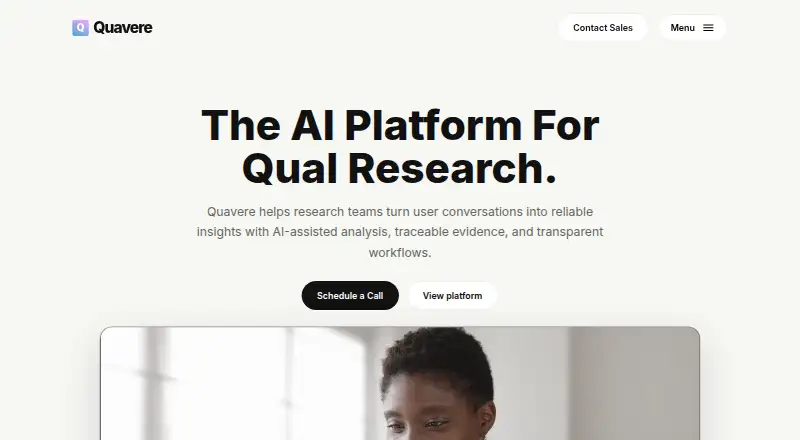 The Quavere homepage