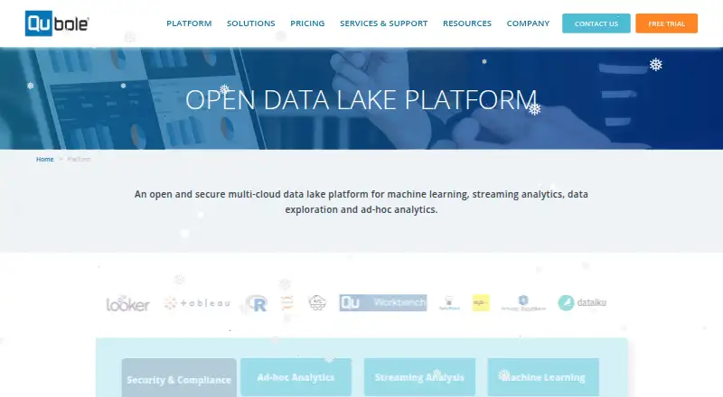 Qubole's website