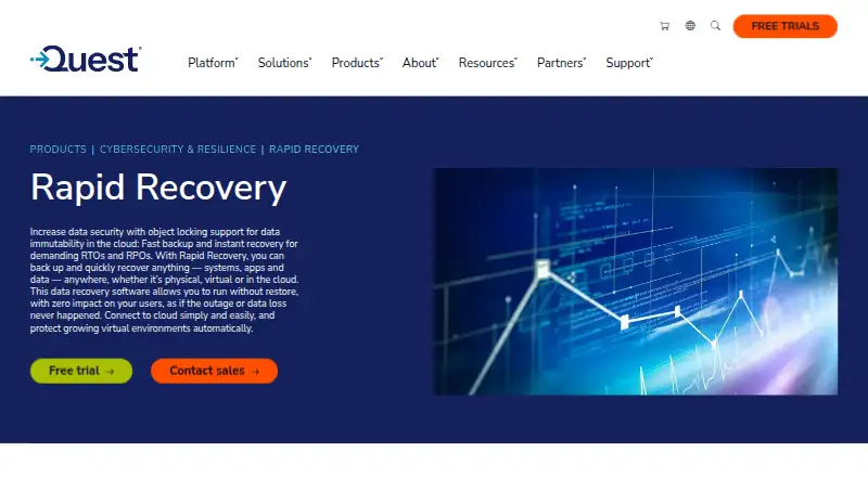 Quest Rapid Recovery's website