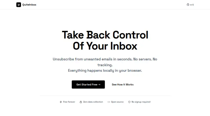 QuiteInbox's website