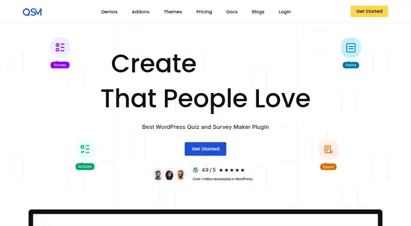 The Quiz And Survey Master homepage