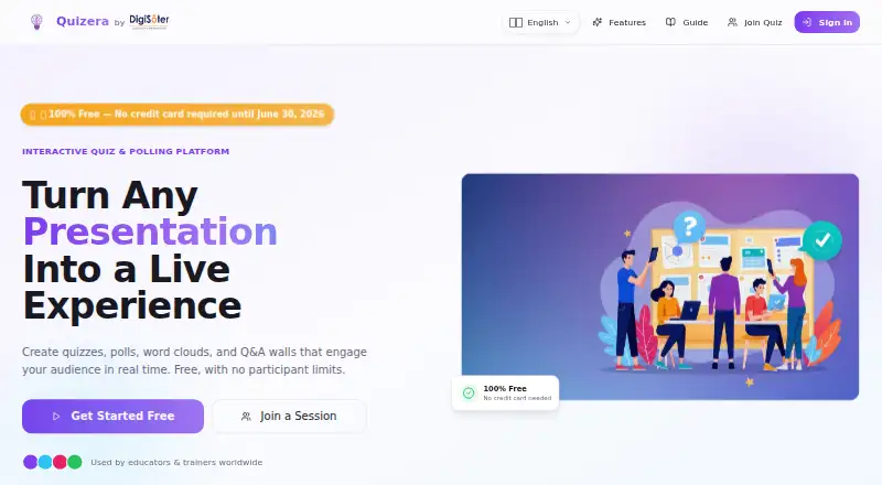 Quizera's website