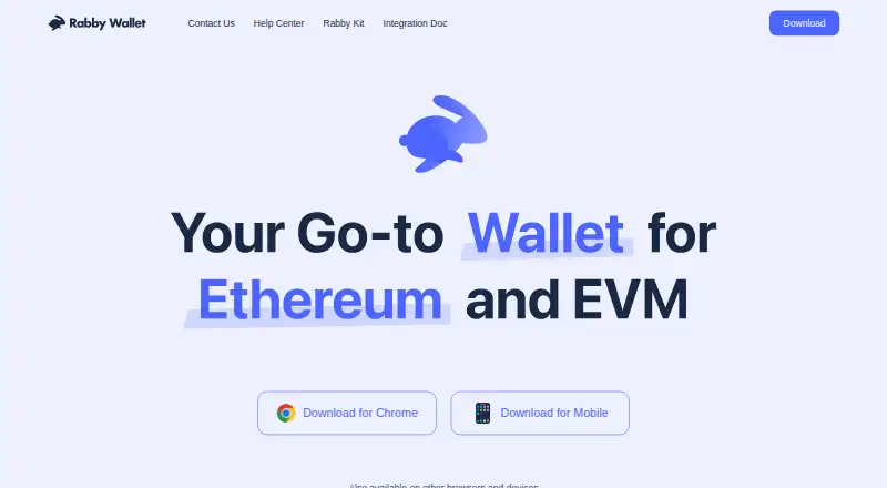 Rabby Wallet's website