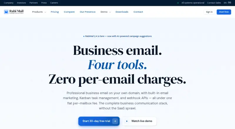 RabiMail's website