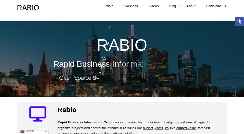 The Rabio homepage
