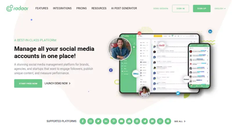 RADAAR's website