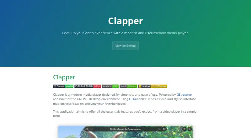 Clapper's website