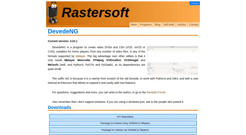 DeVeDe NG's website