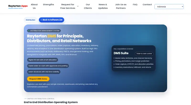 Rayterton DMS's website
