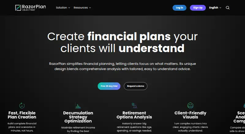The RazorPlan homepage