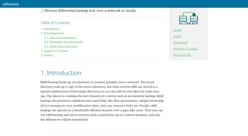 The rdiff-backup homepage