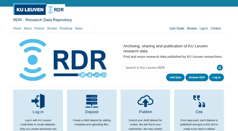 KU Leuven RDR's website