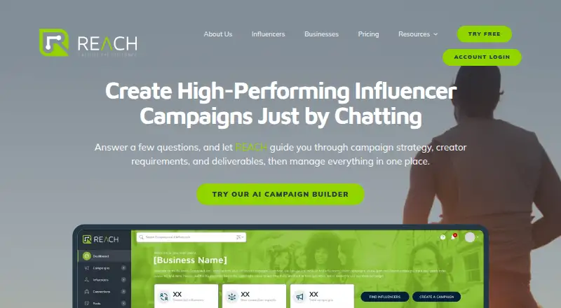 The REACH homepage