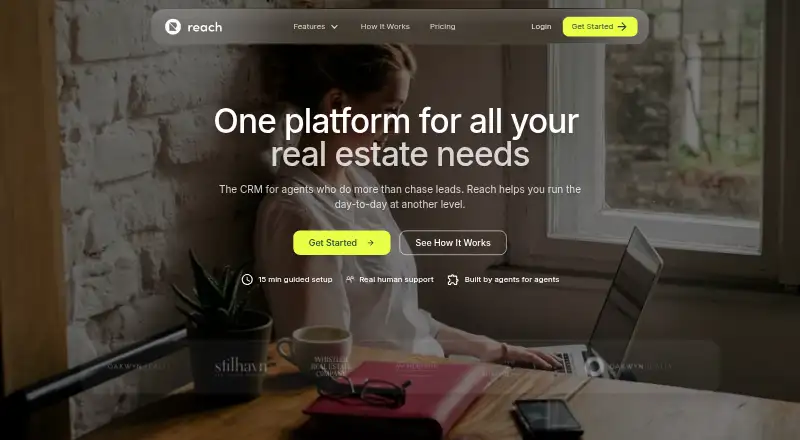 The Reach homepage