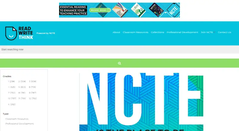 ReadWriteThink's website
