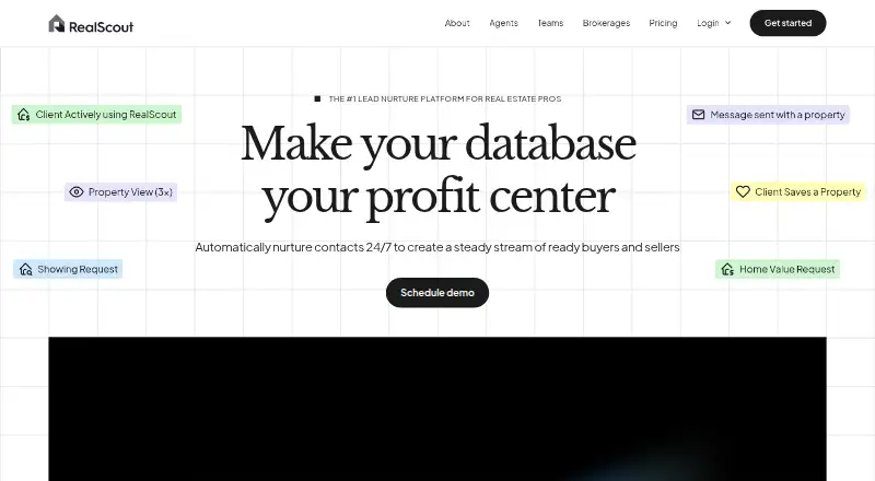 RealScout's website