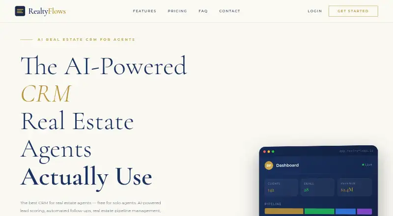 RealtyFlows's website