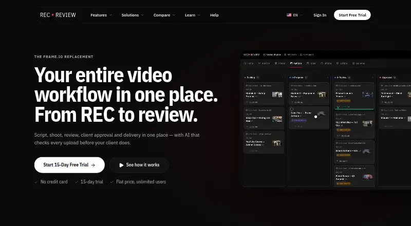 RecReview's website