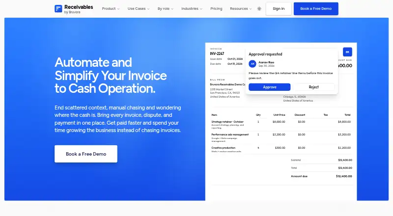 Bruvora Receivables's website