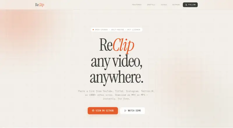 ReClip's website
