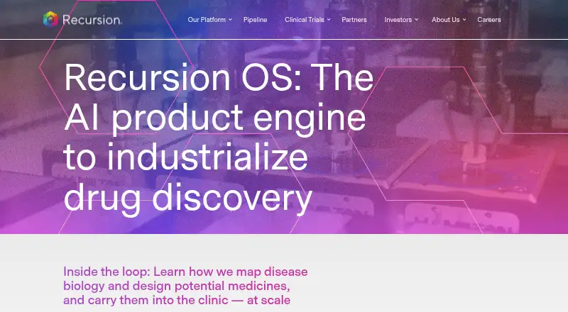 Recursion OS's website
