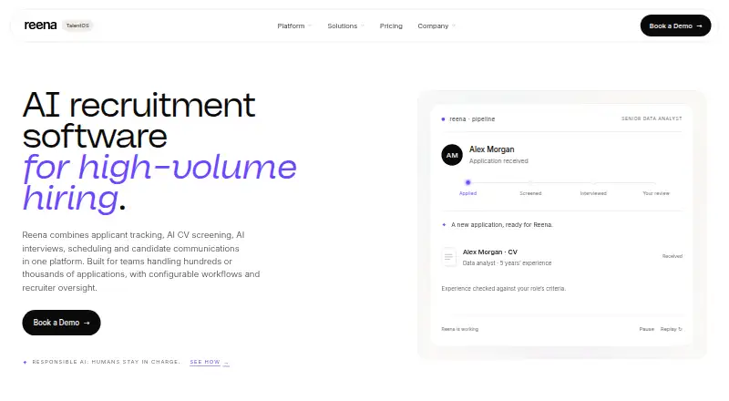 The Reena homepage